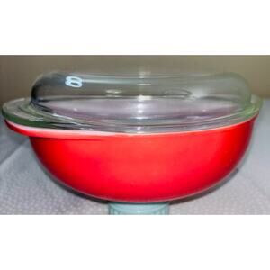 PYREX Flamingo Pink 2-Quart Round Casserole with Lid, #024
